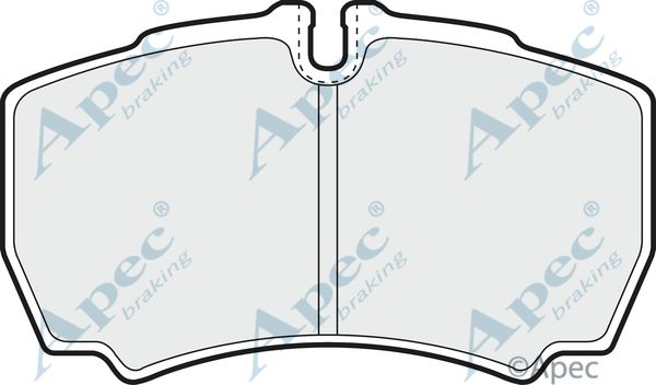 APEC BRAKING Piduriklotsi komplekt,ketaspidur PAD1277